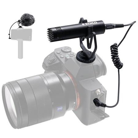 Synco micro-cravate vidéo shotgun pour caméra DSLR