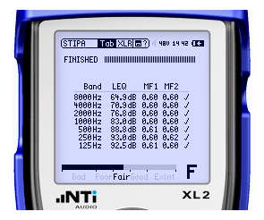 NTI XL 2 STIPA Analyseur Audio et Acoustique Portatif