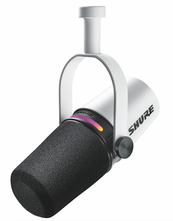 Shure MV7+ Podcast Microphone (White)
