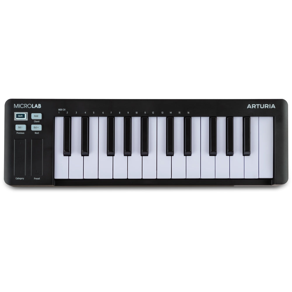 Arturia MicroLab mk3 MIDI-Cravier (Noir)