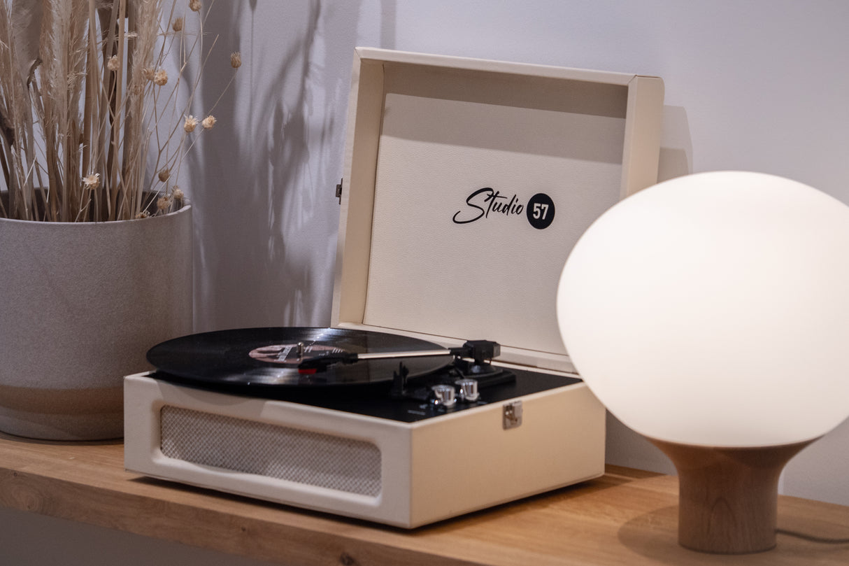 Studio 57 Groovy Turntable (Cream)