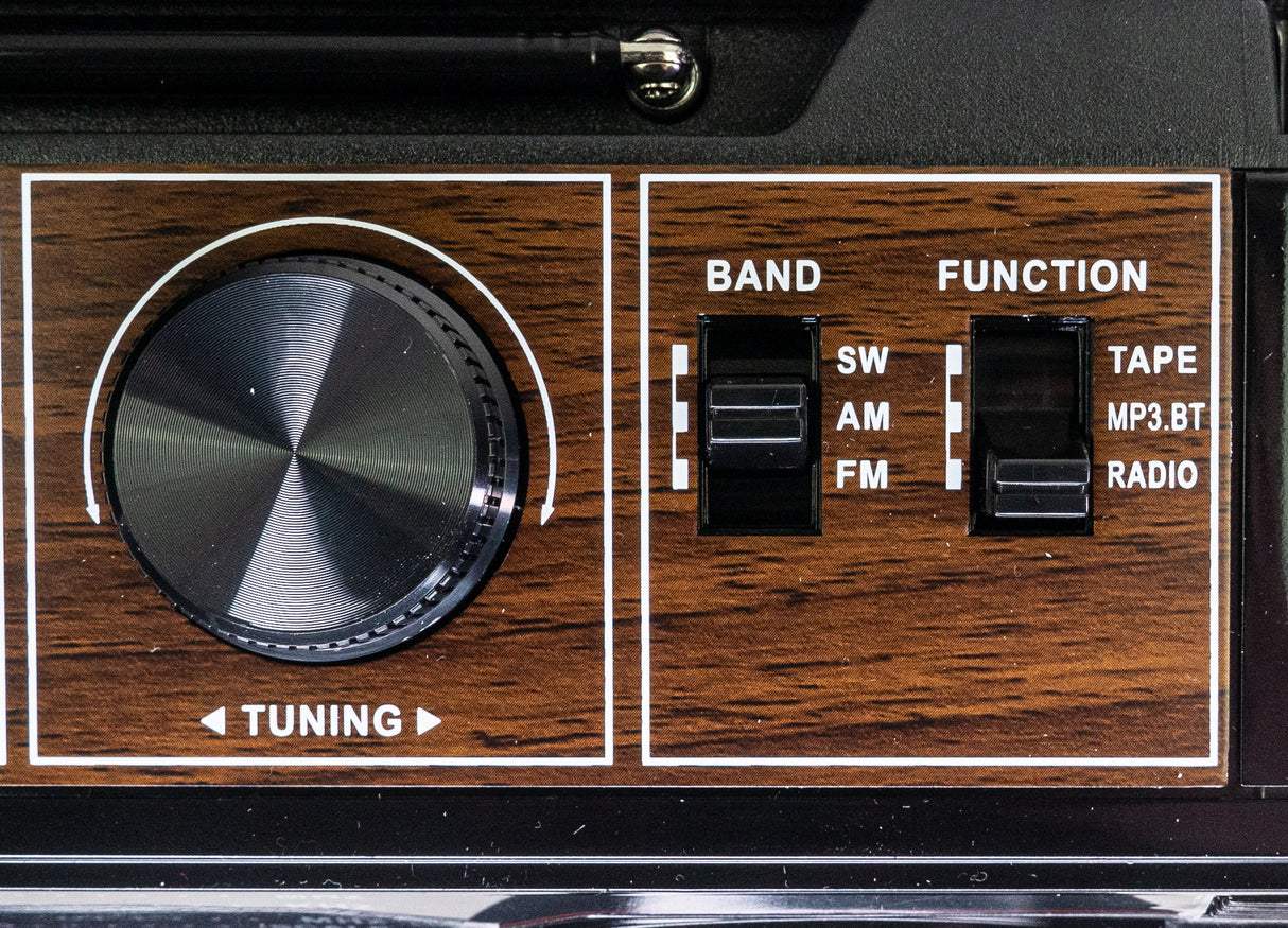 Studio 57 - Lecteur de cassettes avec FM & Bluetooth, Noir