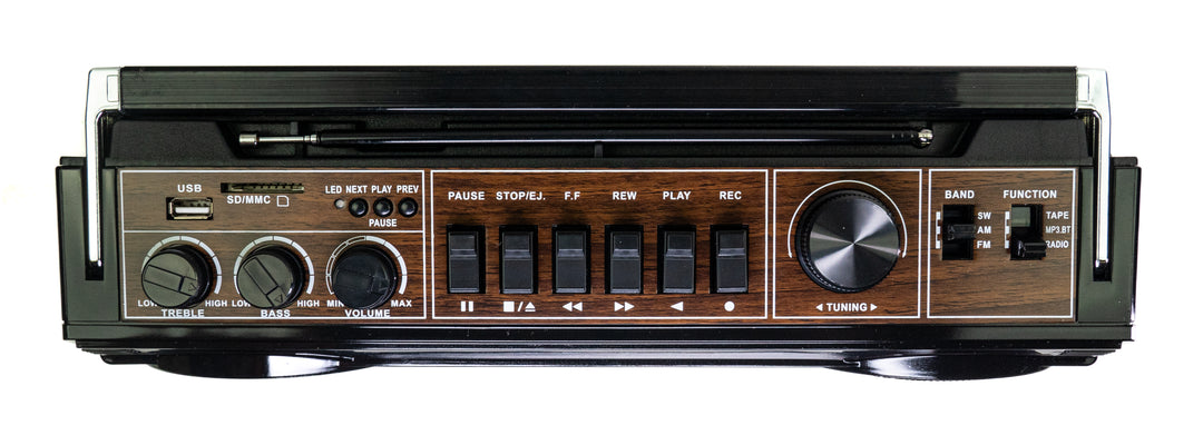 Studio 57 - Lecteur de cassettes avec FM & Bluetooth, Noir