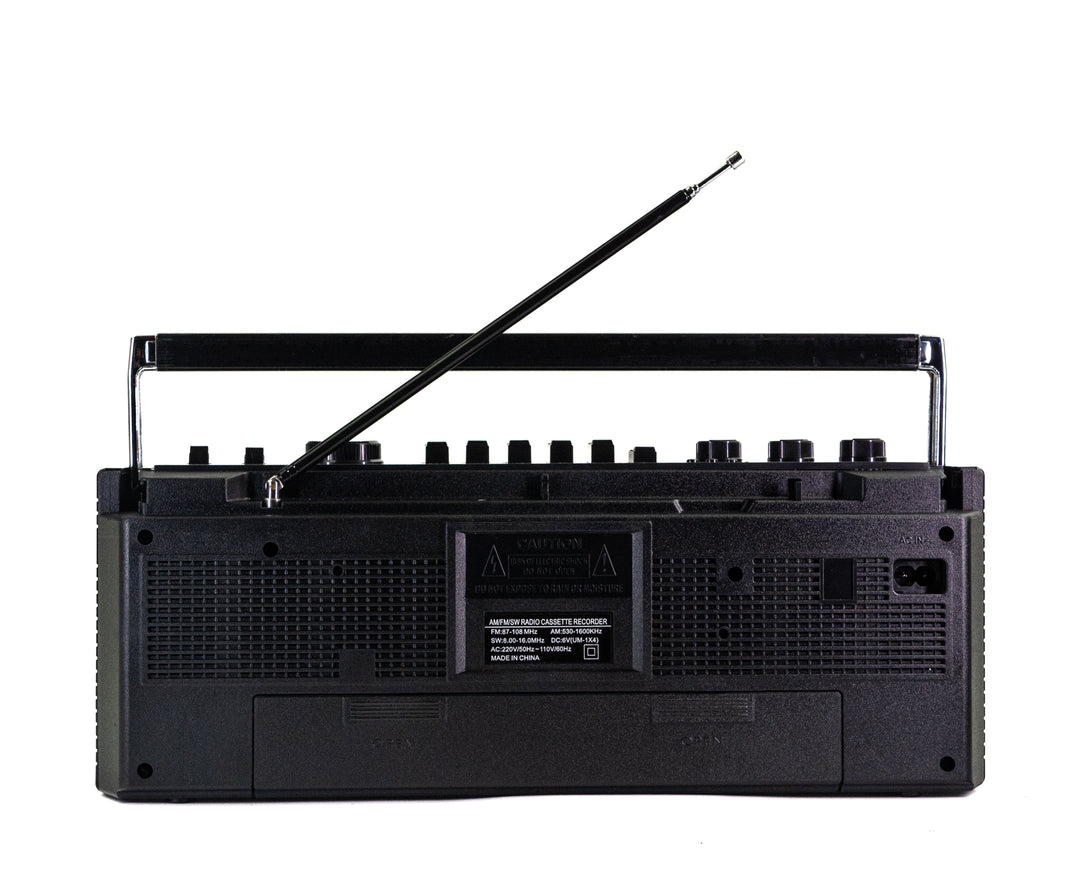Studio 57 - Lecteur de cassettes avec FM & Bluetooth, Noir