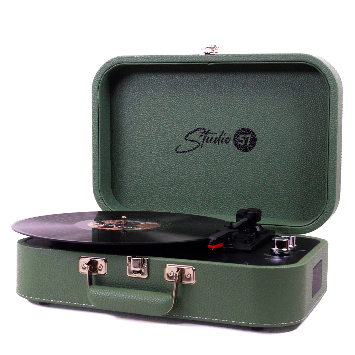 Studio 57 Mellow Turntable with LP Stand (Green)