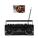 Studio 57 - Lecteur de cassettes avec FM & Bluetooth, Noir + Cassette