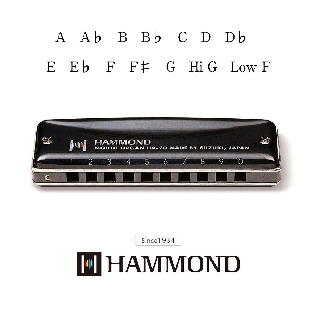 Hammond HA-20 Harmonica - C