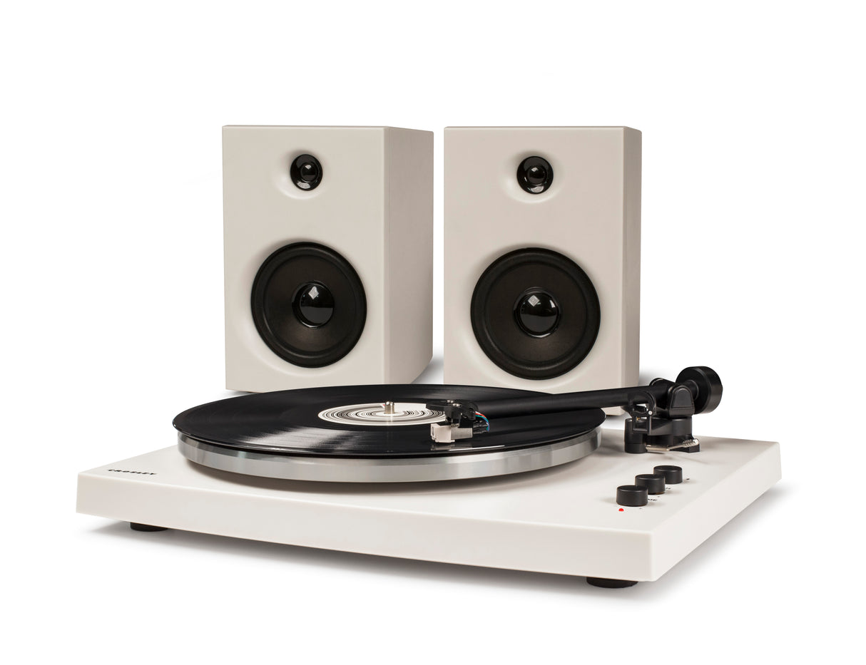 Crosley T150 Turton avec des haut-parleurs (blanc)