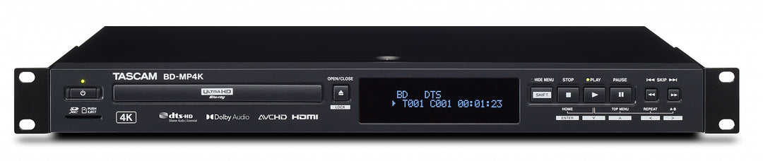 Tascam BD-MP4K lecteur Blu Ray et DVD 4K/UHD