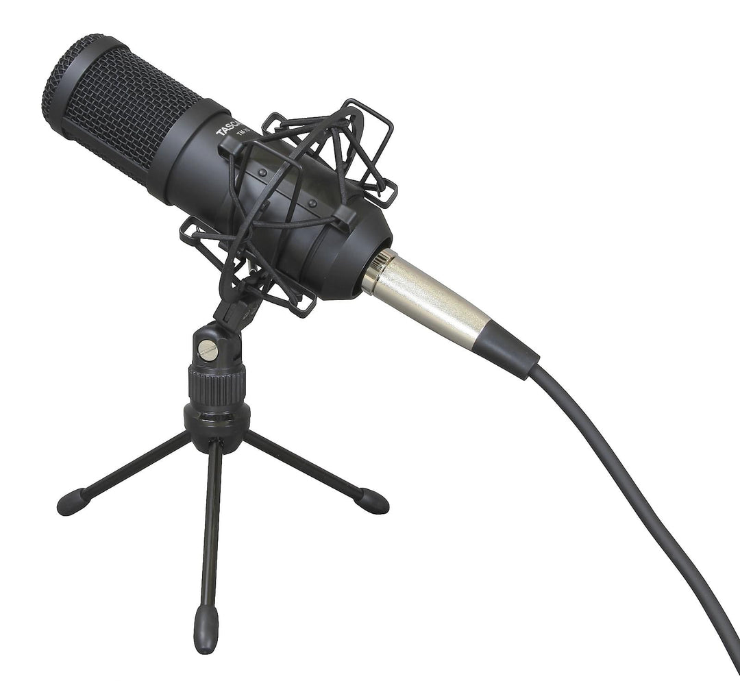Tascam TM-70 microphones dynamique pour studio et podcast, avec suspension