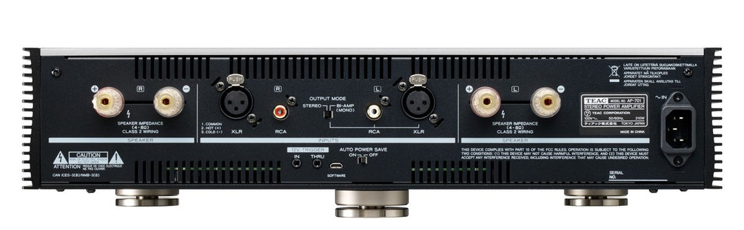 TEAC AP-701 Amplificateur Stéréo/Mono (Argent)