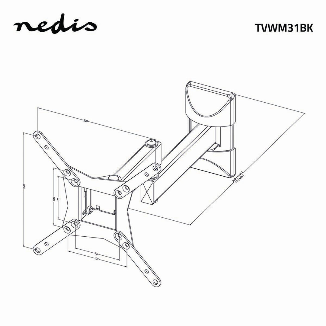 Support TV Entièrement Articulé (10-32", 30kg)
