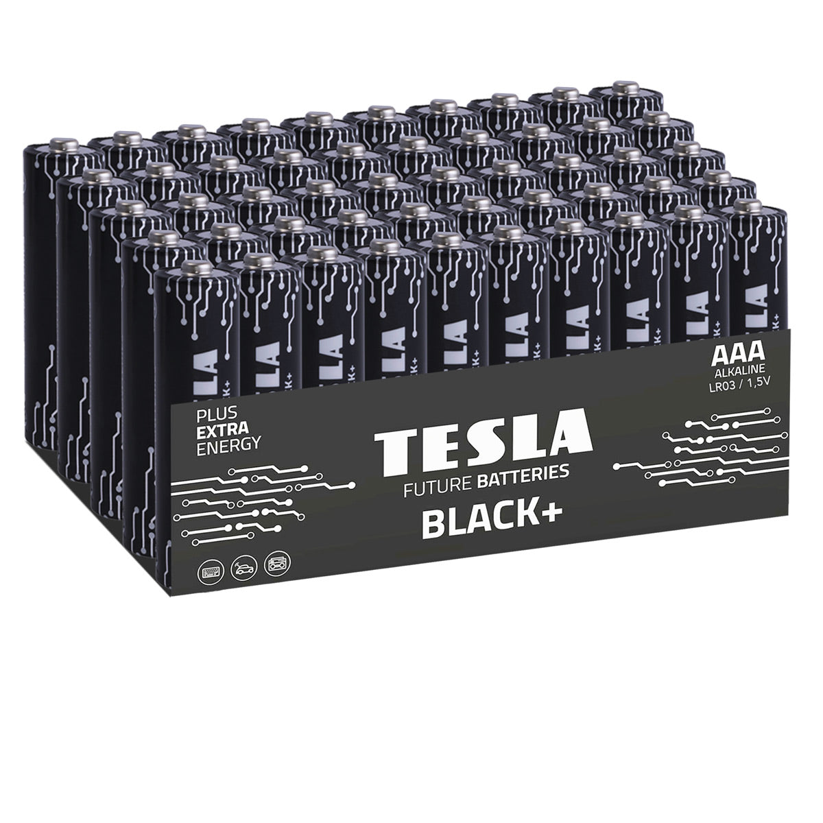 Piles Tesla Black+ AAA (50 pcs)