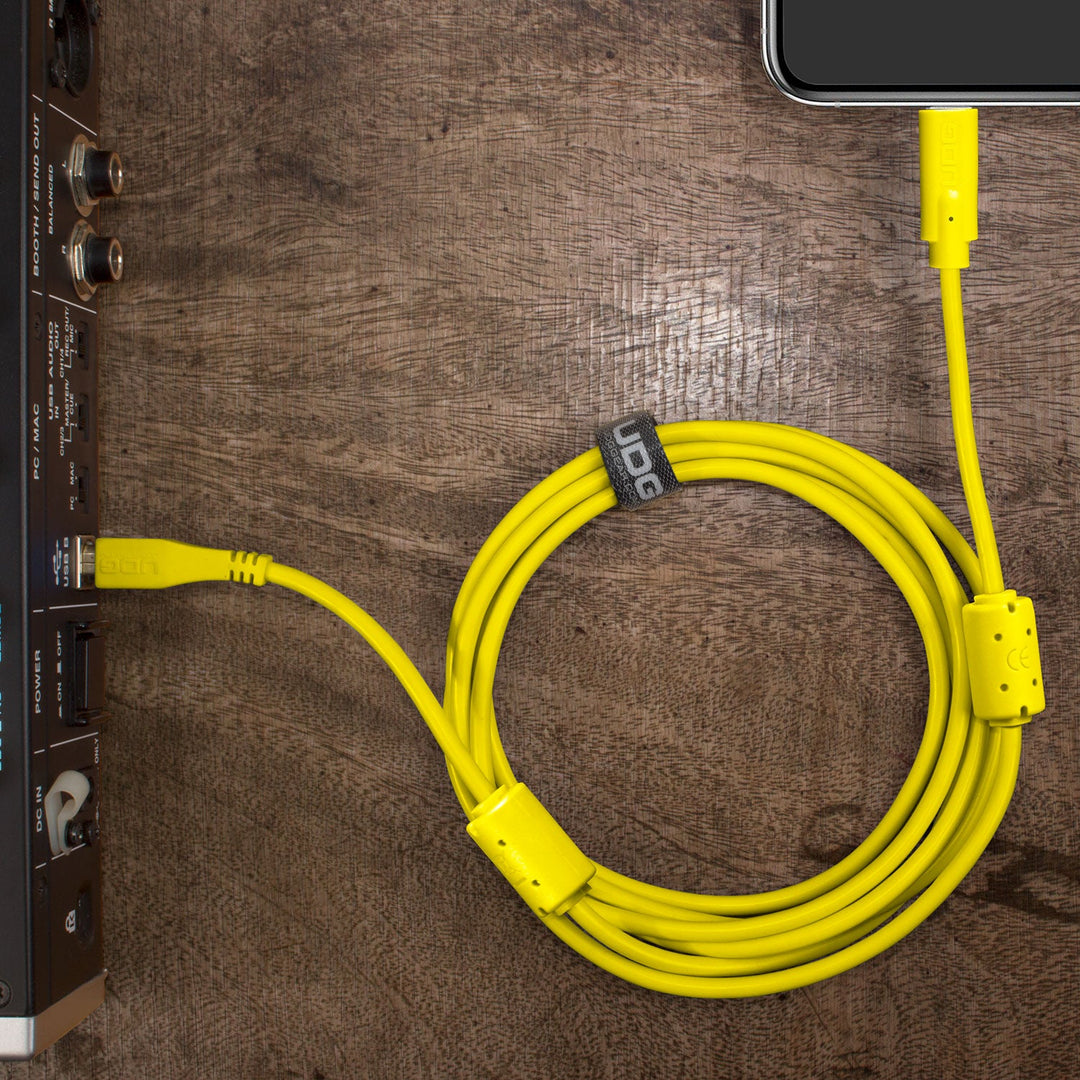 UDG Ultimate Audio Cable USB 2.0 C-B Jaune Droit 1,5m