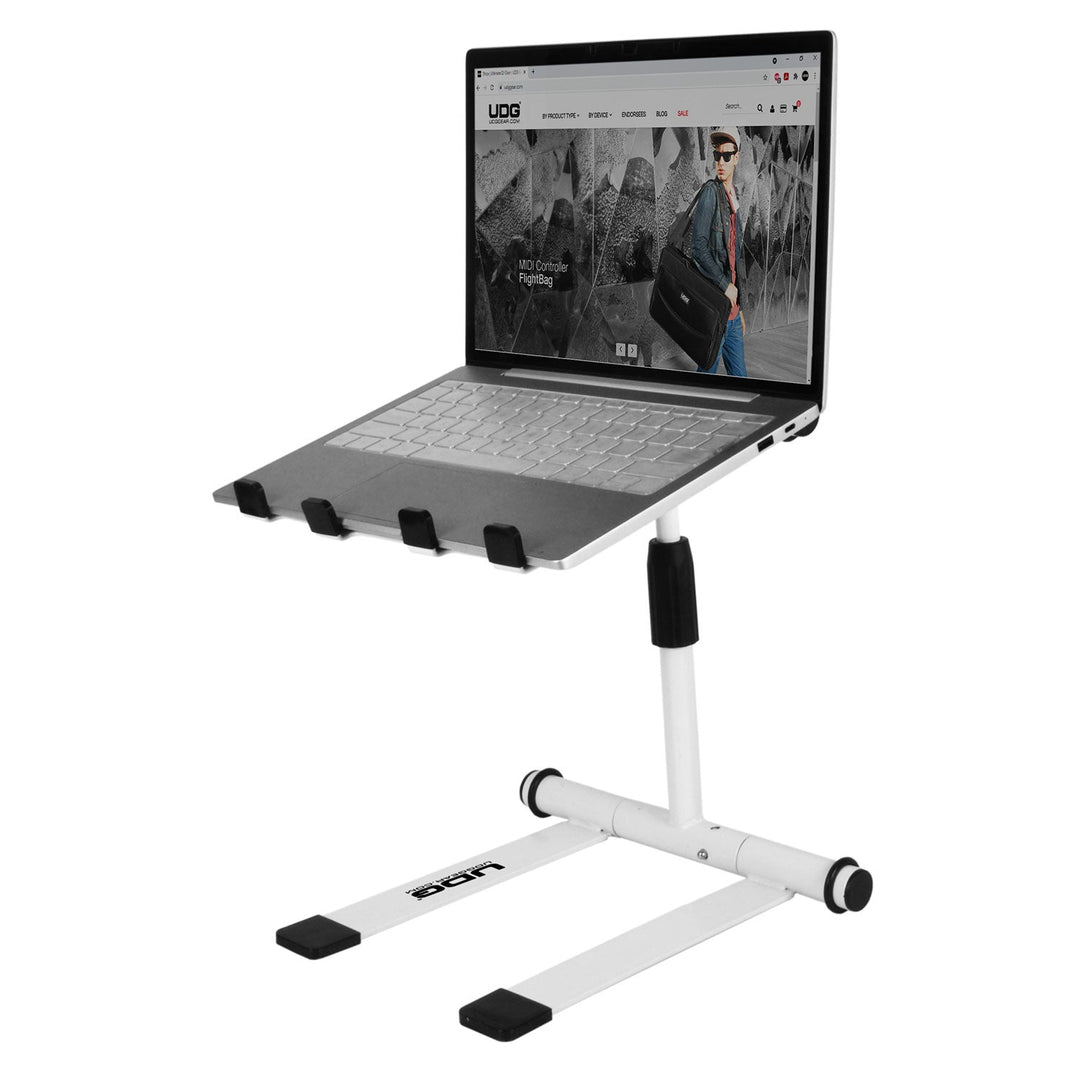 UDG Ultimate Stand pour ordinateur portable réglable en hauteur Blanc