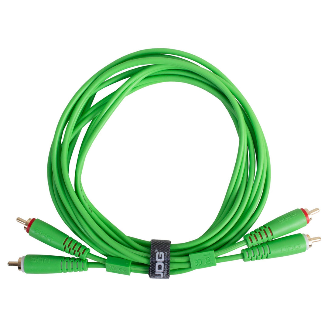 UDG Ultimate Audio Cable Set RCA - RCA Vert Droit 3m