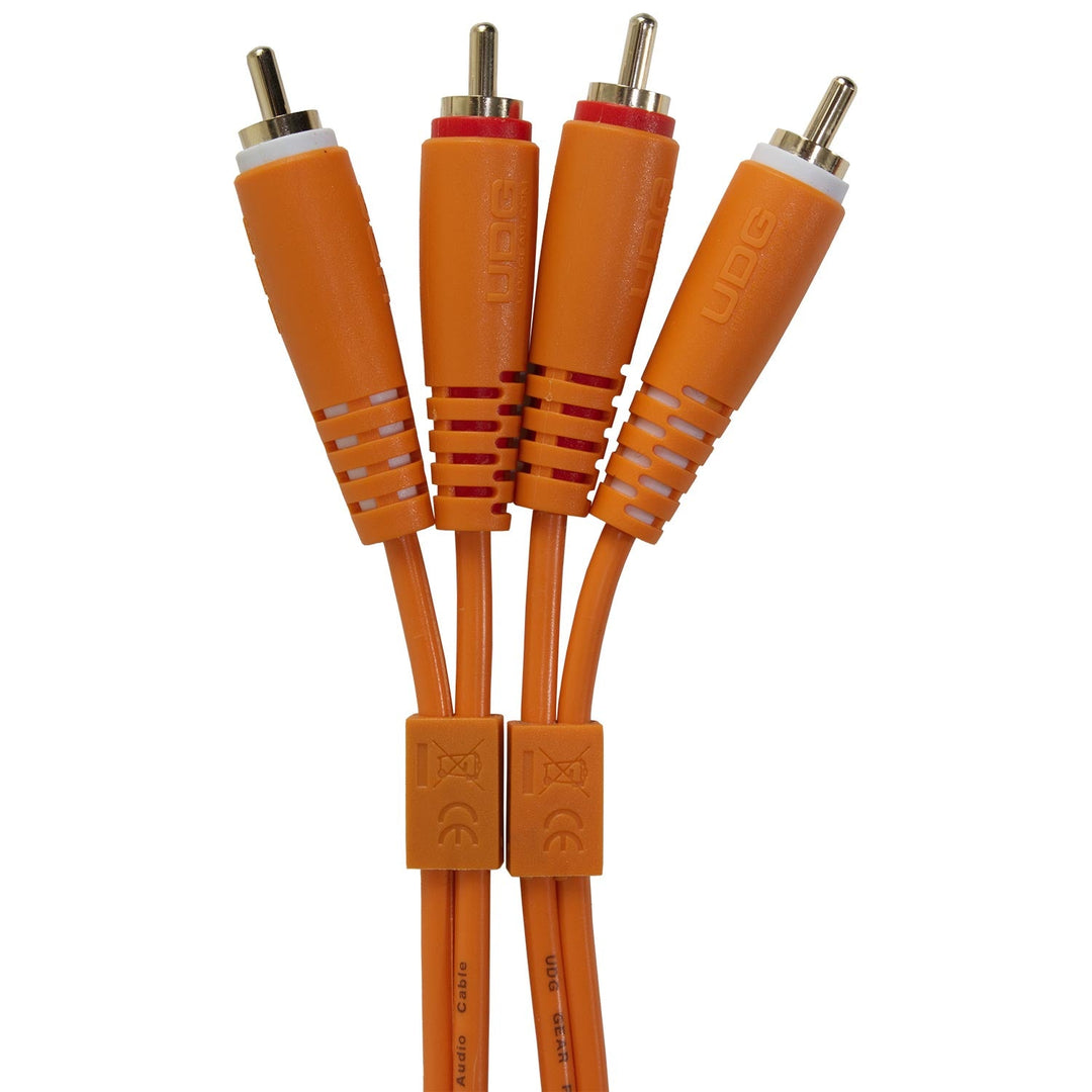 UDG Ultimate Audio Cable Set RCA - RCA Orange Droit 3m
