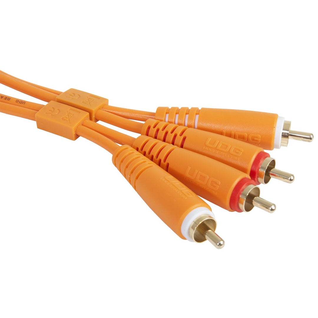 UDG Ultimate Audio Cable Set RCA - RCA Orange Droit 3m