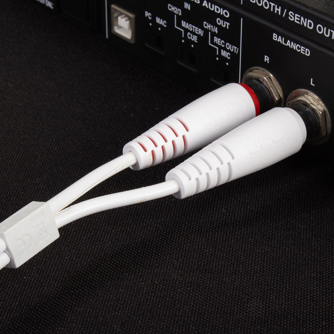 UDG Ultimate Audio Cable set 1/4'' Jack-1/4'' Jack Blanc Straight 1,5m