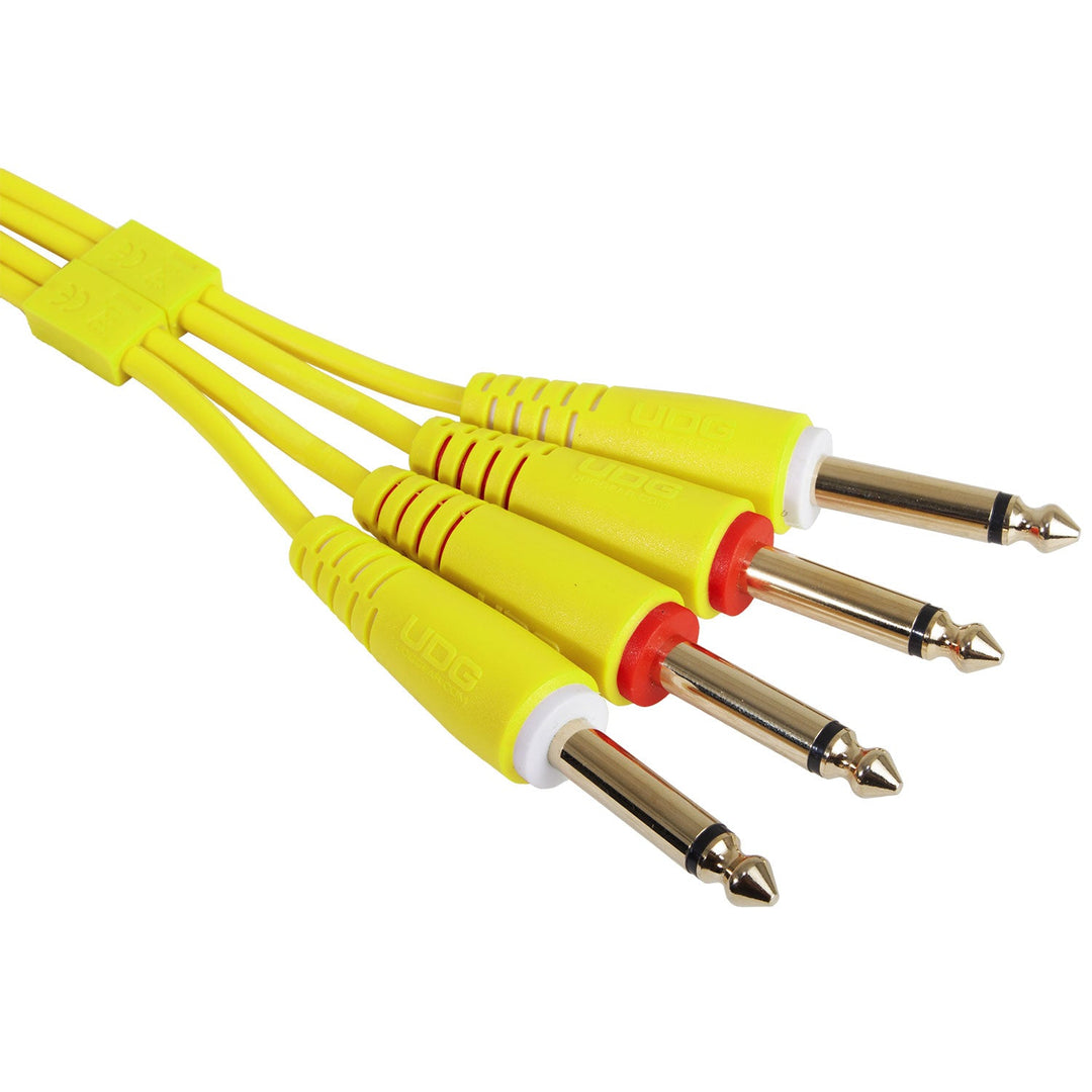 UDG Ultimate Audio Cable set 1/4'' Jack-1/4'' Jack Jaune Straight 1,5m