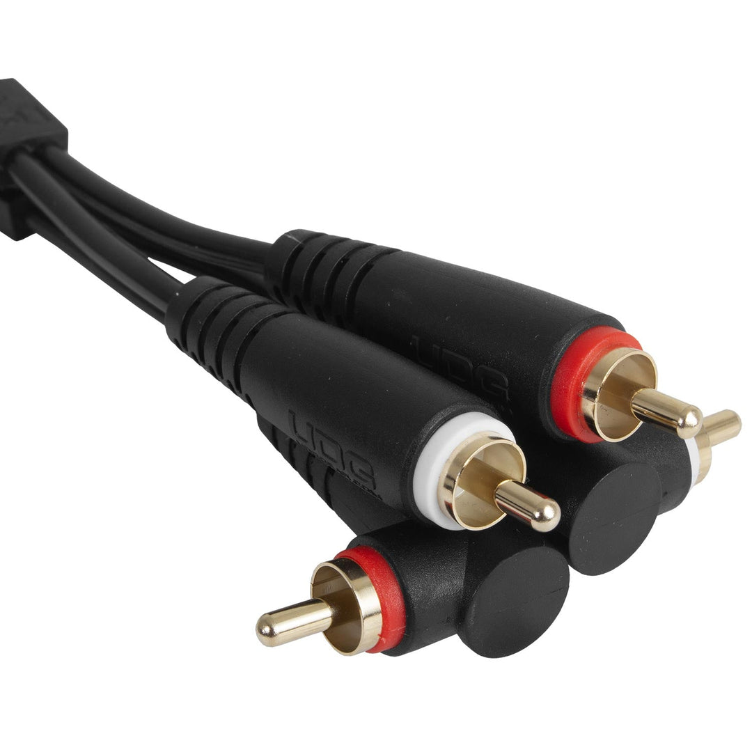 UDG Ultimate Audio Cable set RCA Straight-RCA Angled Noir 3m