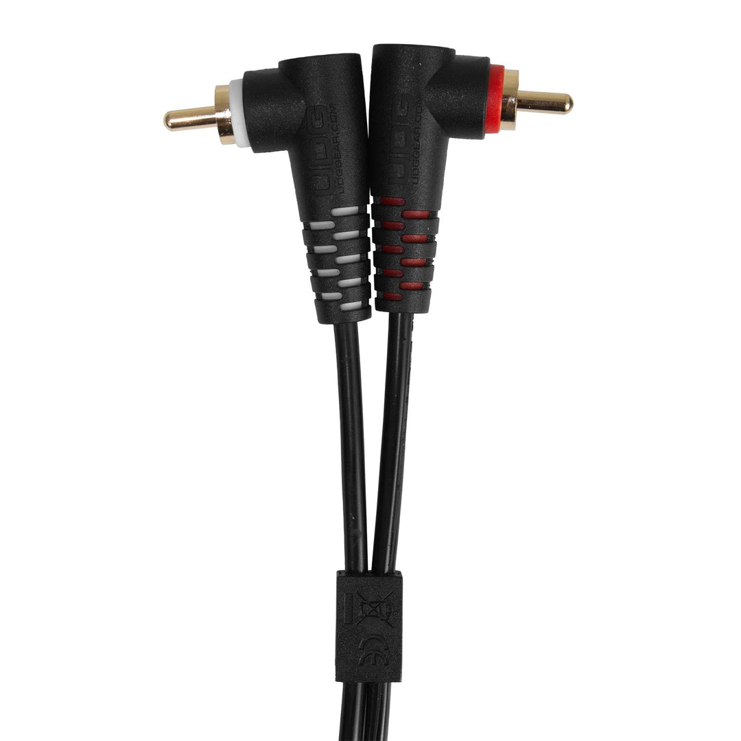 UDG Ultimate Audio Cable set RCA Straight-RCA Angled Noir 3m