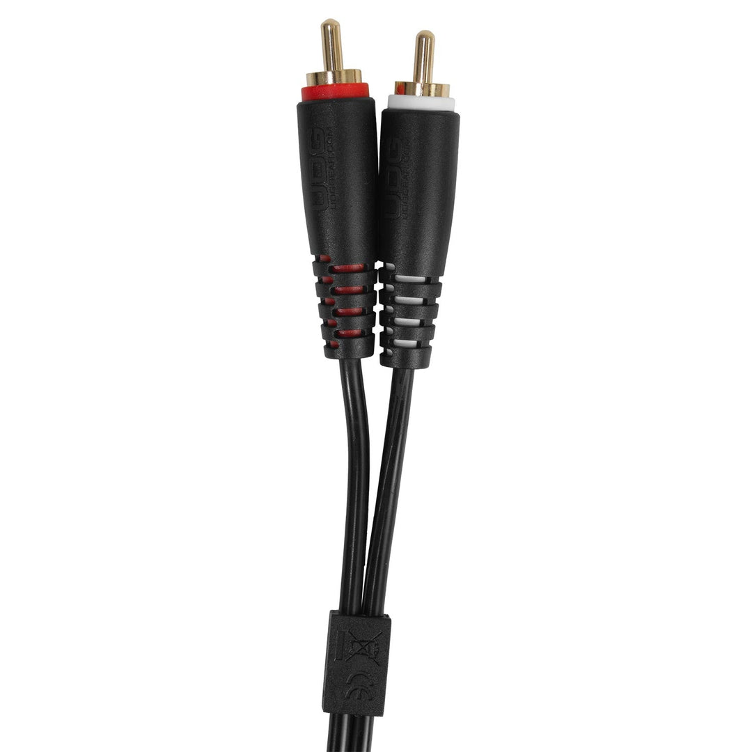 UDG Ultimate Audio Cable set RCA Straight-RCA Angled Noir 3m