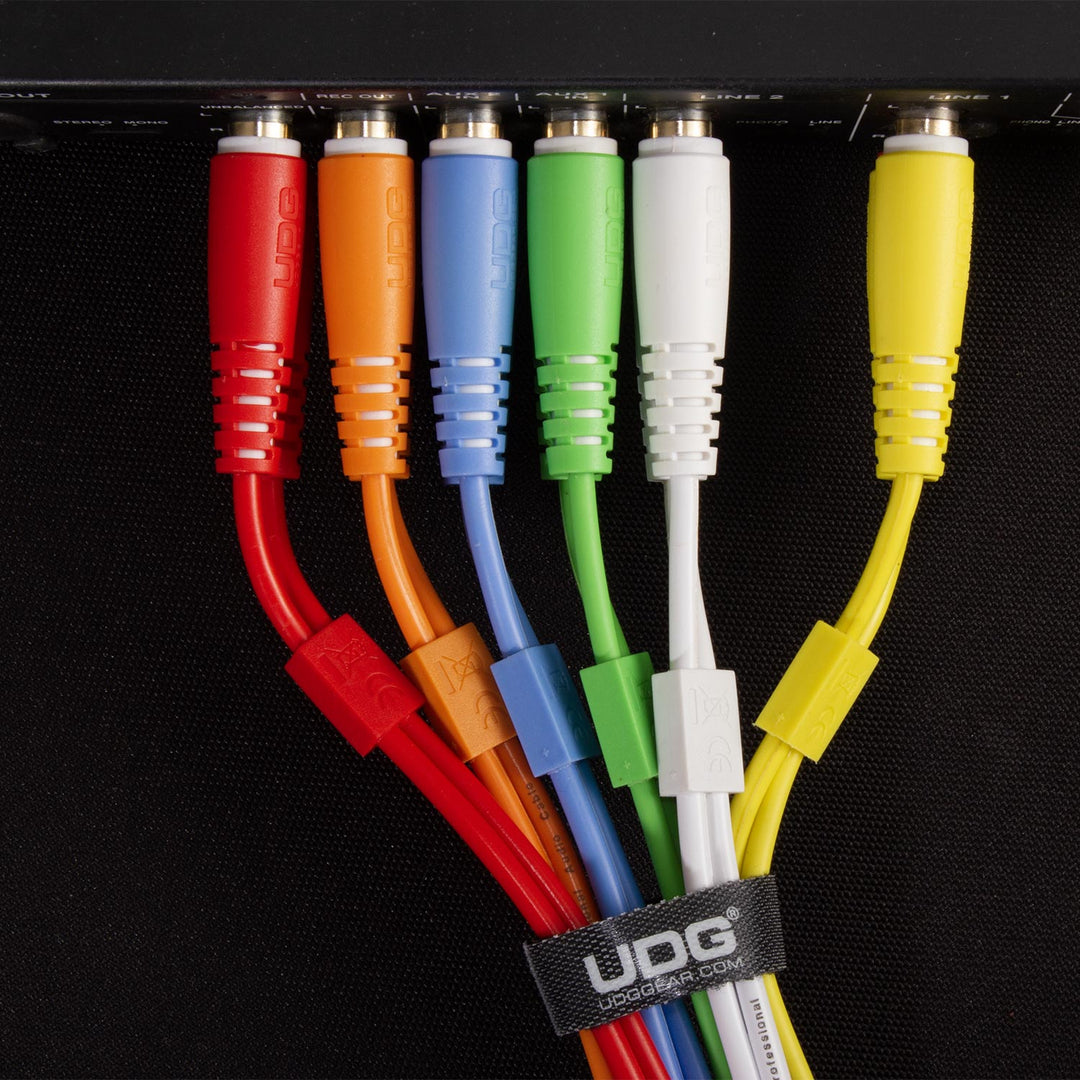 UDG Ultimate Audio Cable set RCA Straight-RCA Angled Noir 3m
