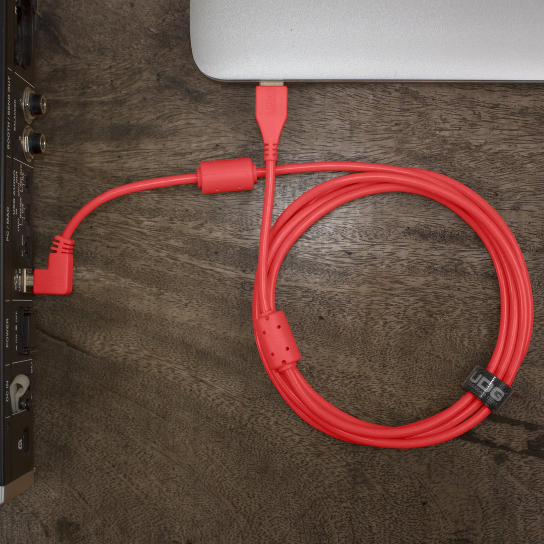 UDG Ultimate Audio Cable USB 2.0 A-B Rouge Angled 1m