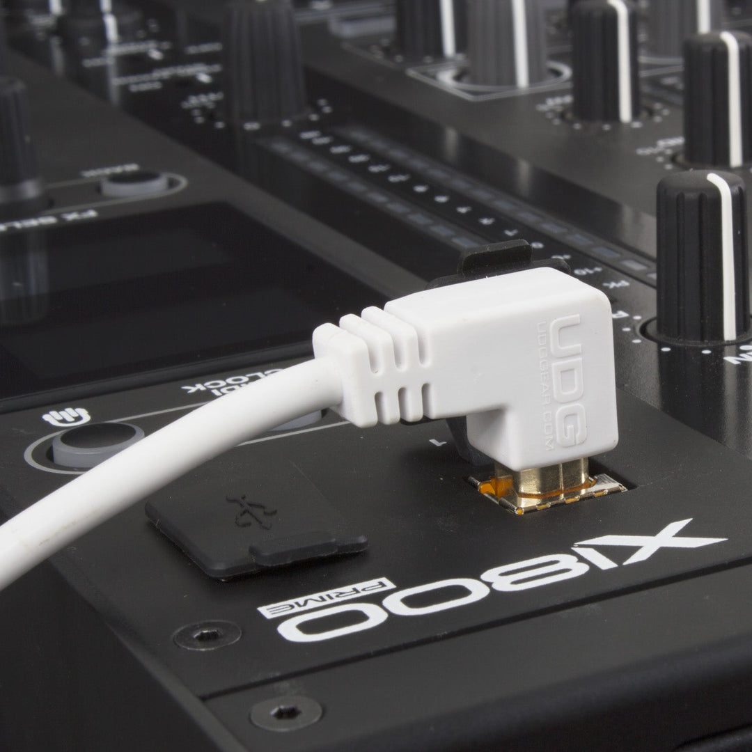 UDG Ultimate Audio Cable USB 2.0 A-B Blanc Coudé 2m