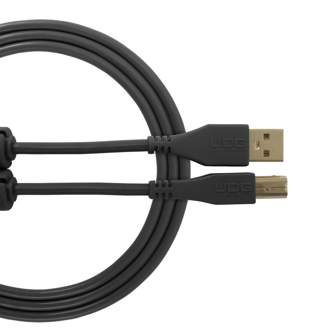 UDG Ultimate Audio Cable USB 2.0 A-B Noir Droit 1m