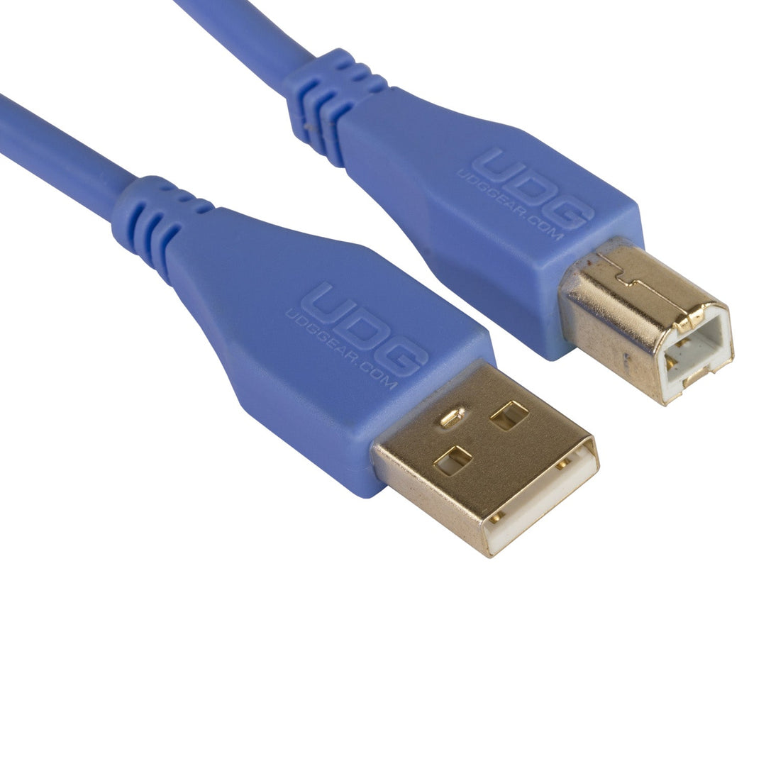 UDG Ultimate Audio Cable USB 2.0 A-B Bleu Droit 2m