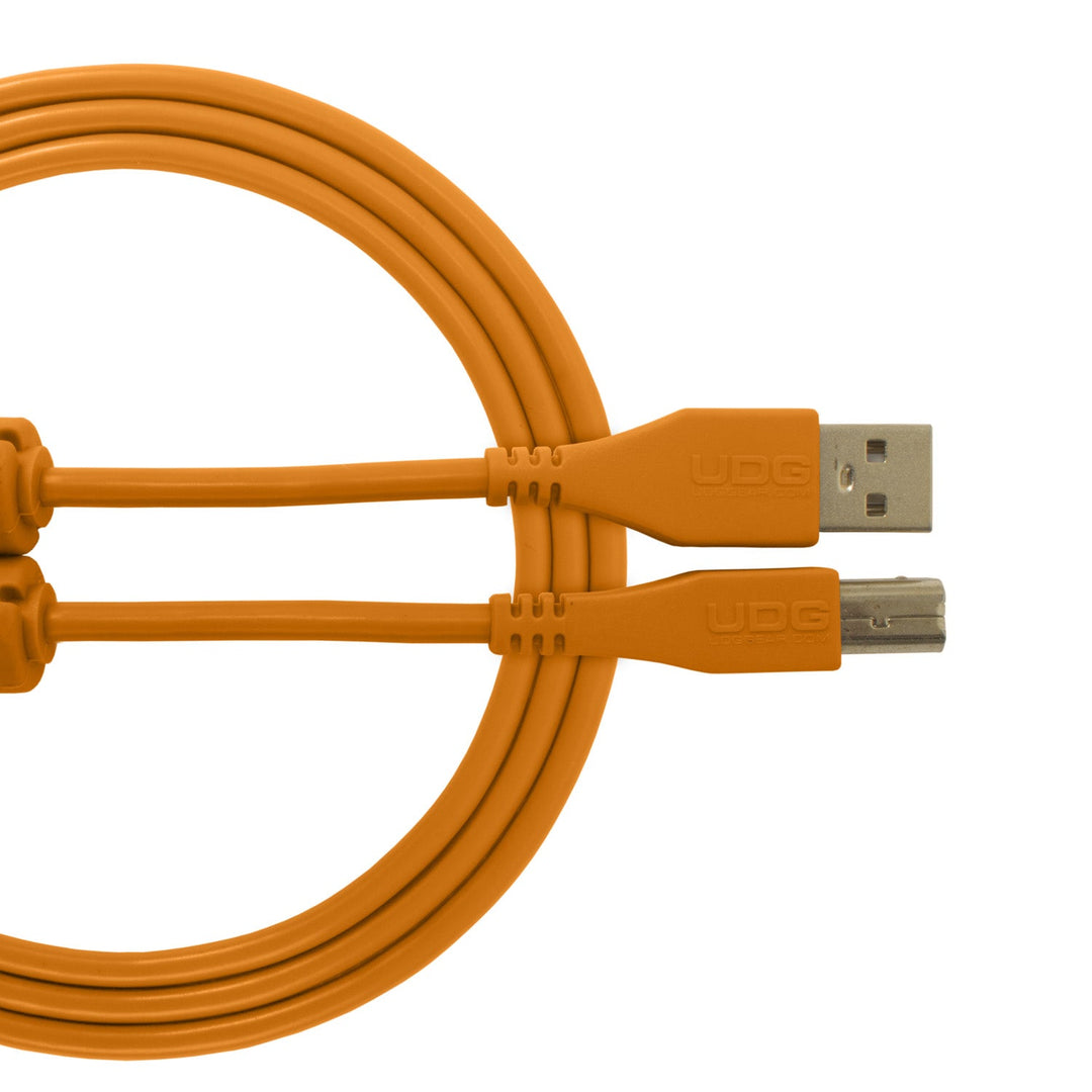 UDG Ultimate Audio Cable USB 2.0 A-B Orange Droit 2m