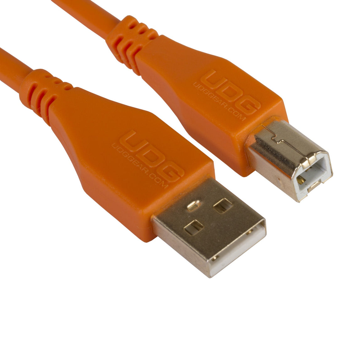 UDG Ultimate Audio Cable USB 2.0 A-B Orange Droit 2m