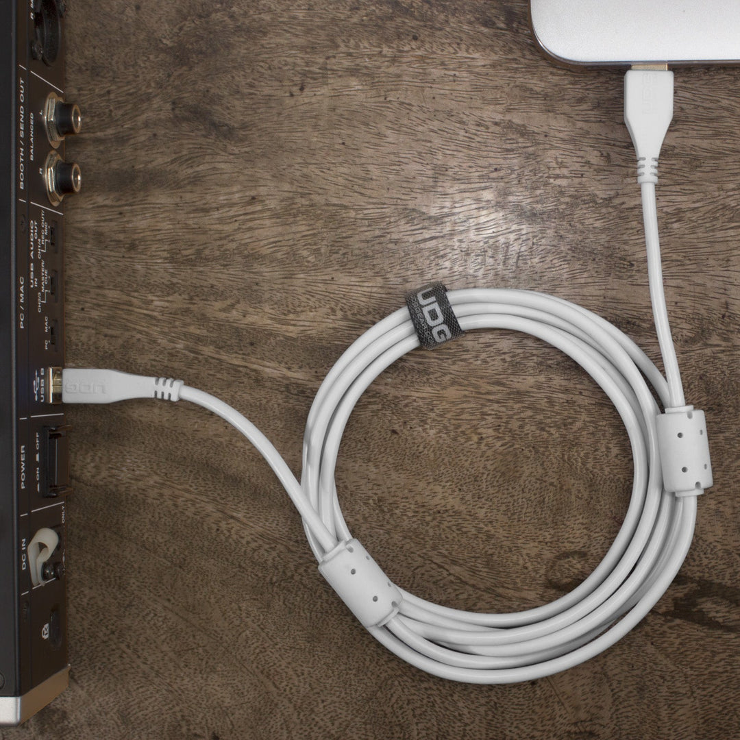 UDG Ultimate Audio Cable USB 2.0 A-B Blanc Droit 3m