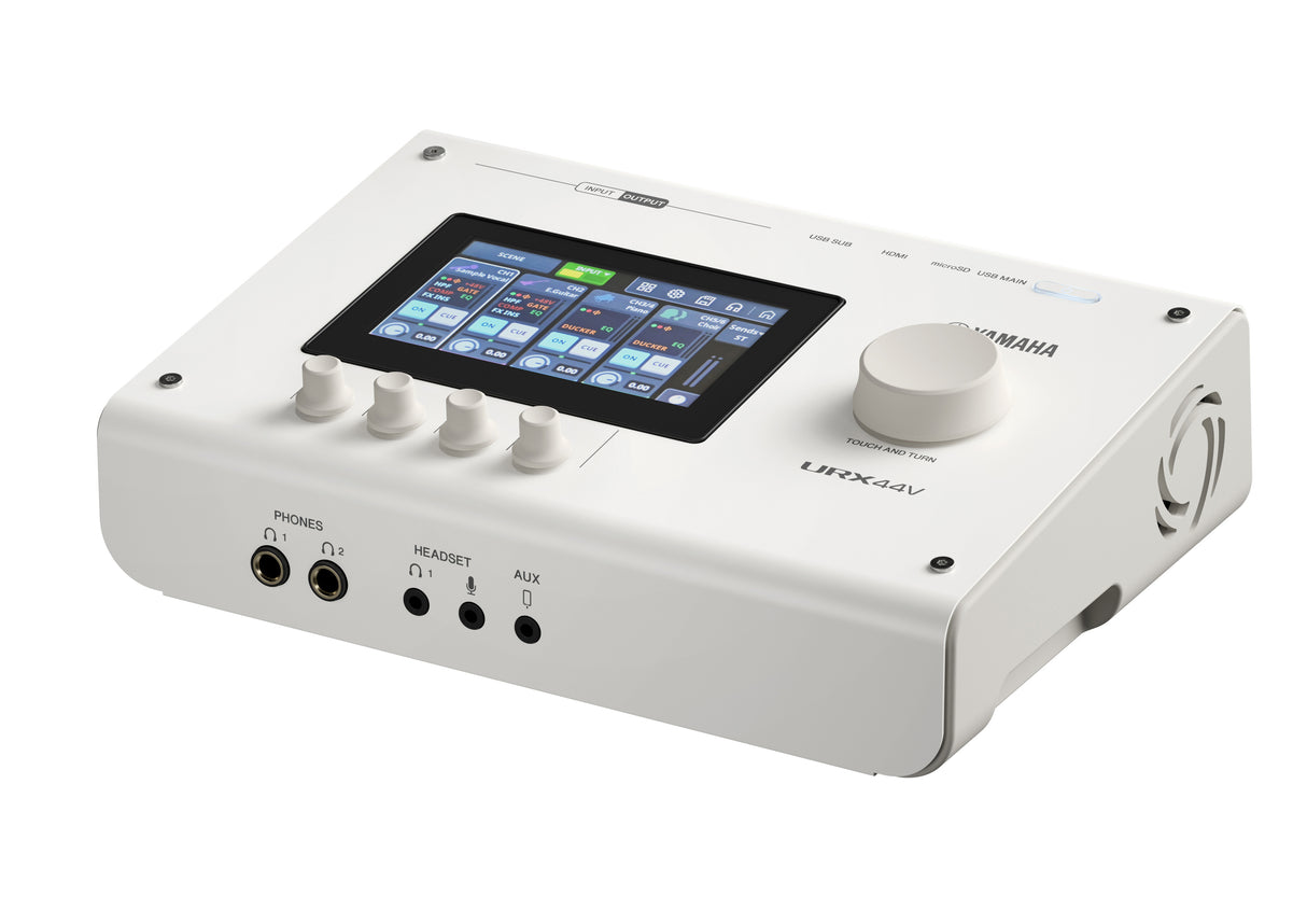 Yamaha URX44V USB-C Audio/Video Interface (White) - Video Version
