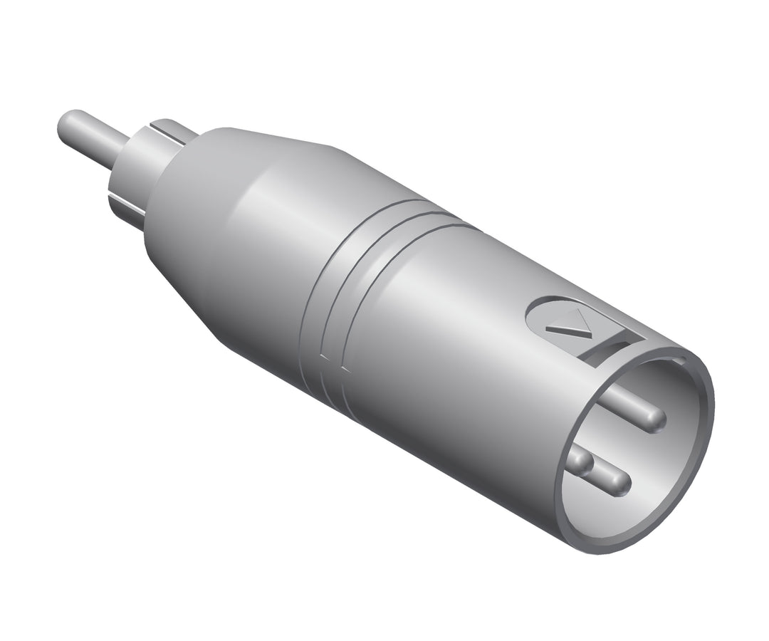 Adaptateur XLR mâle > RCA mâle