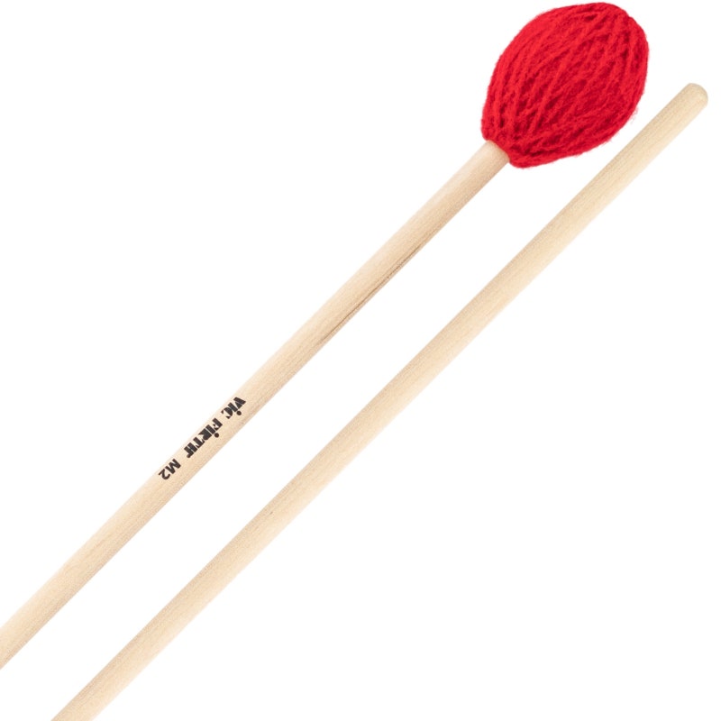 Vic Firth M2 American Custom craviers, fil moyen rouge