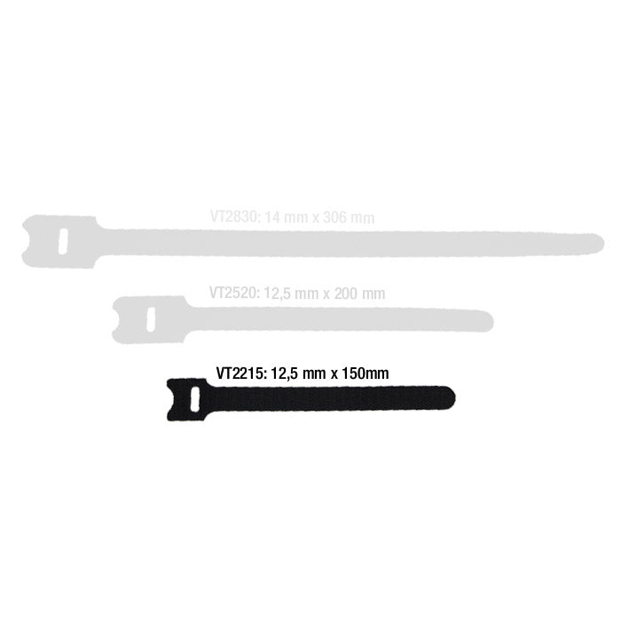 Kabelstrop Velcro Hook & Loop 10 pcs. (150mm)