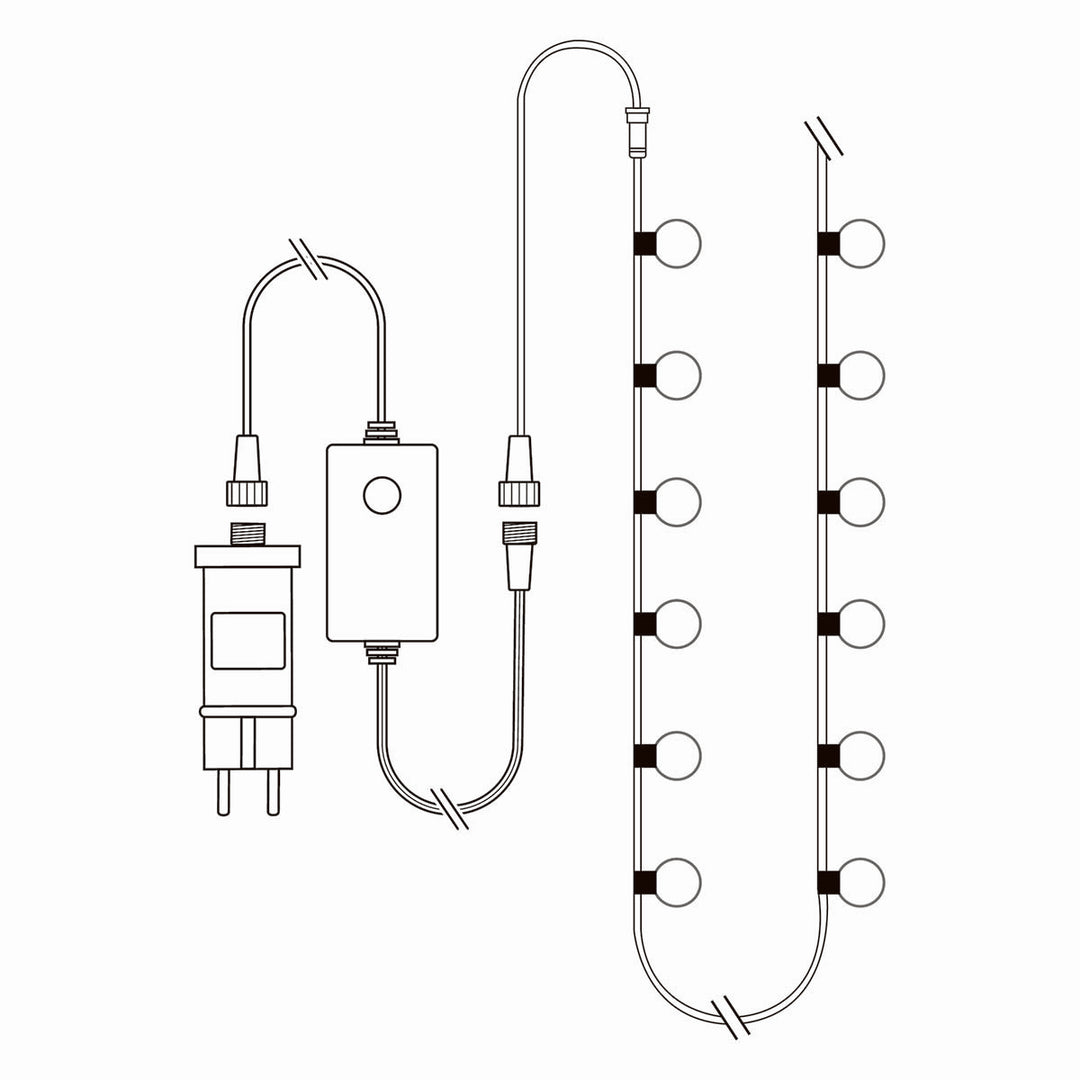 SmartLife Guirlande Décorative avec 48 Ampoules LED
