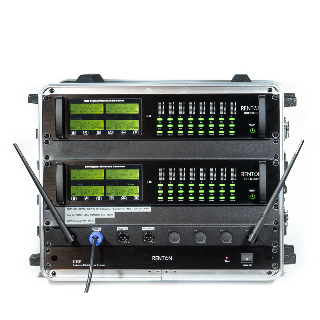 Renton Rack Système sans fil (16 Microphones à main)