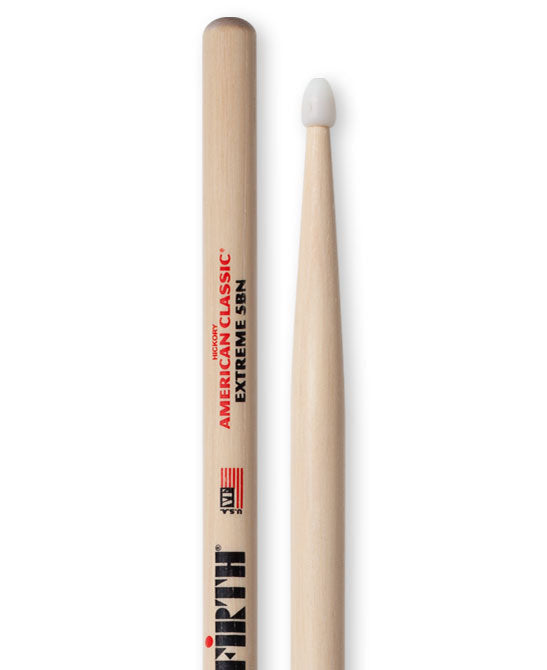 Vic Firth 5B Extreme Baguettes de Baterie à Pointe en Nylon