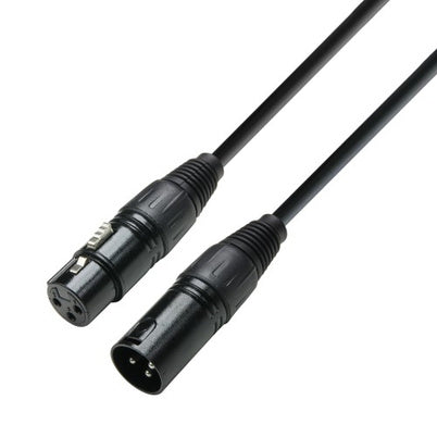 Câble DMX XLR Mâle 3 Broches vers XLR Femelle 3 Broches (30 Mètres)