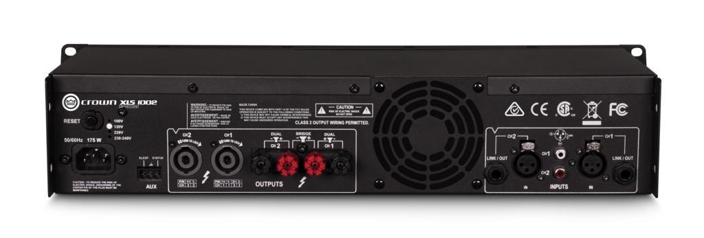 Crown XLS1002 - Amplificateur 2 canaux 2x350W @ 4Ω avec DSP