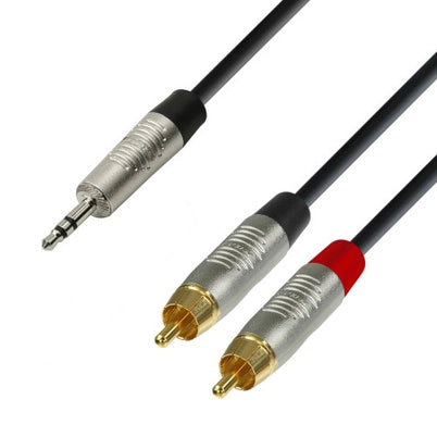 Câble Y-split Minijack vers Phono (3m)