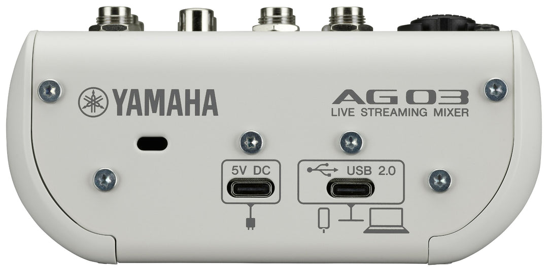 Yamaha AG03 MkII - Pack Live Streaming (Blanc)