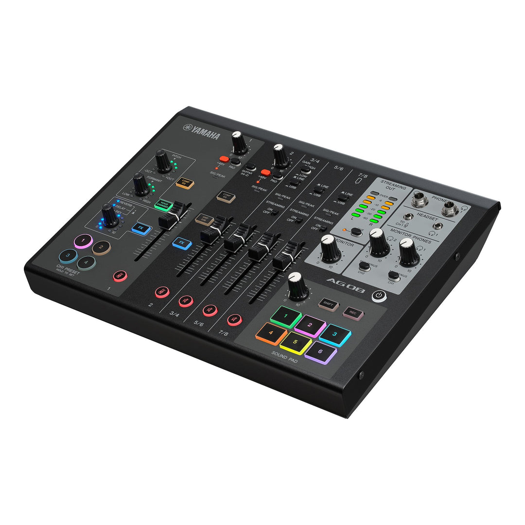 Yamaha AG08 - Mixeur pour streaming en direct (Noir)