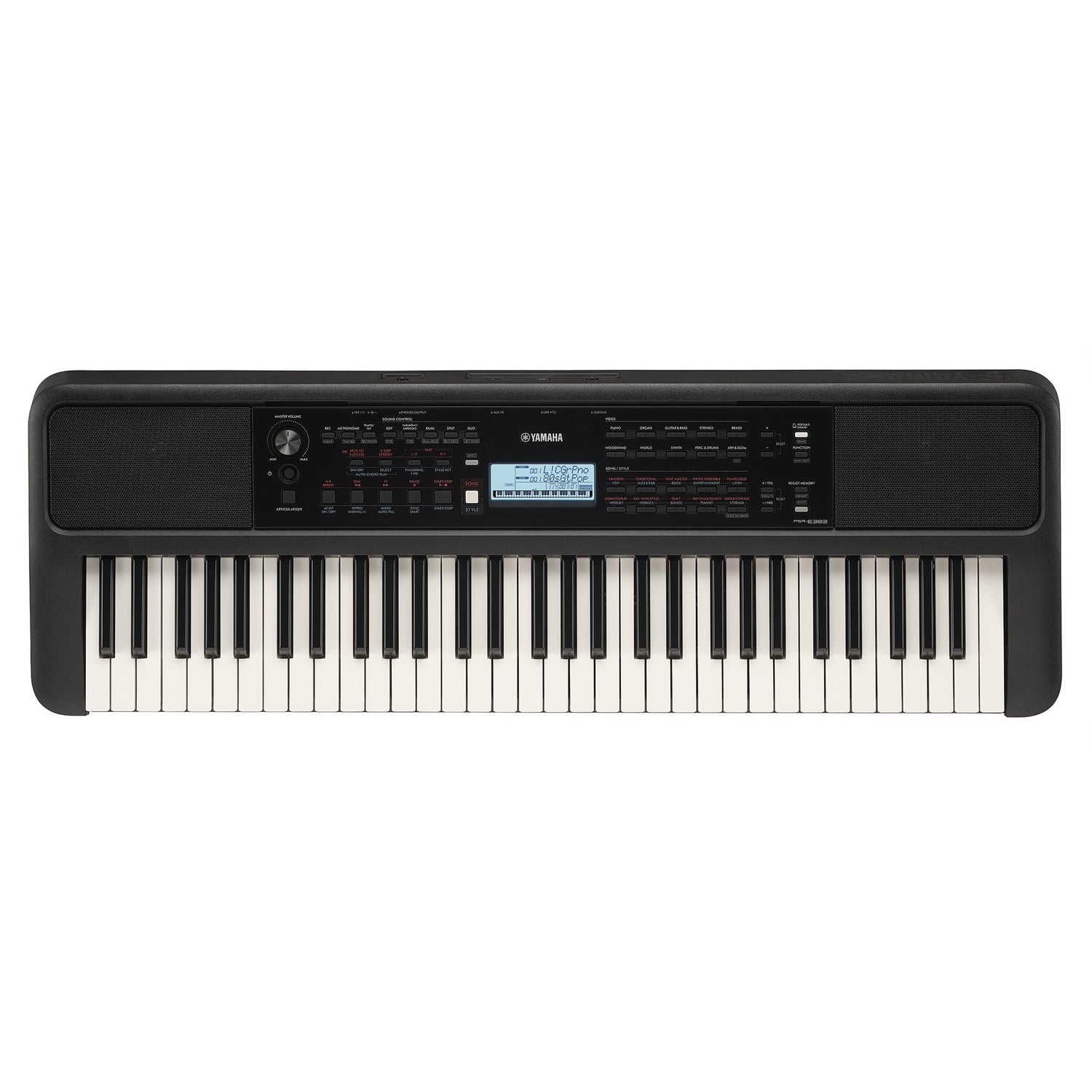 Yamaha PSR-E383 Keyboard (Black)