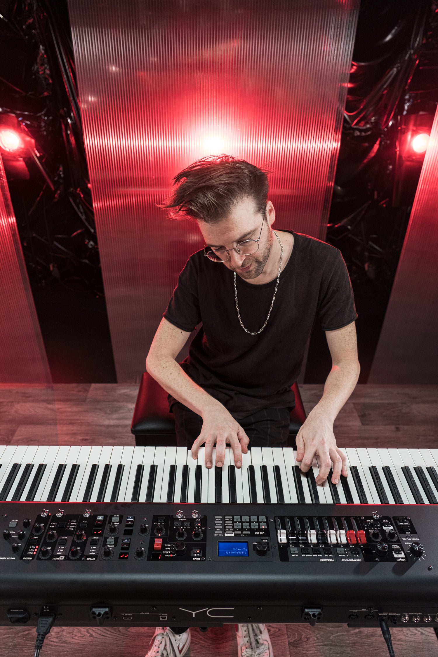 Yamaha YC88 Digital Stage Keyboard (Natural Wood)