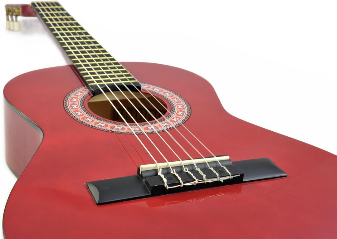 DiMavery AC-303 Guitare classique espagnole 1/2 (Rouge)
